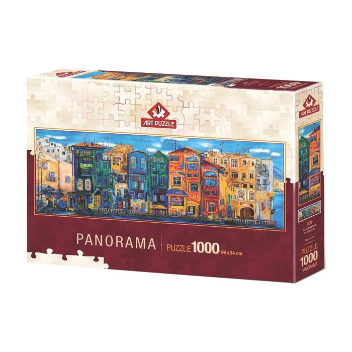 پازل 1000 تکه آرت پازل مدل The Colorful Town كد 5350