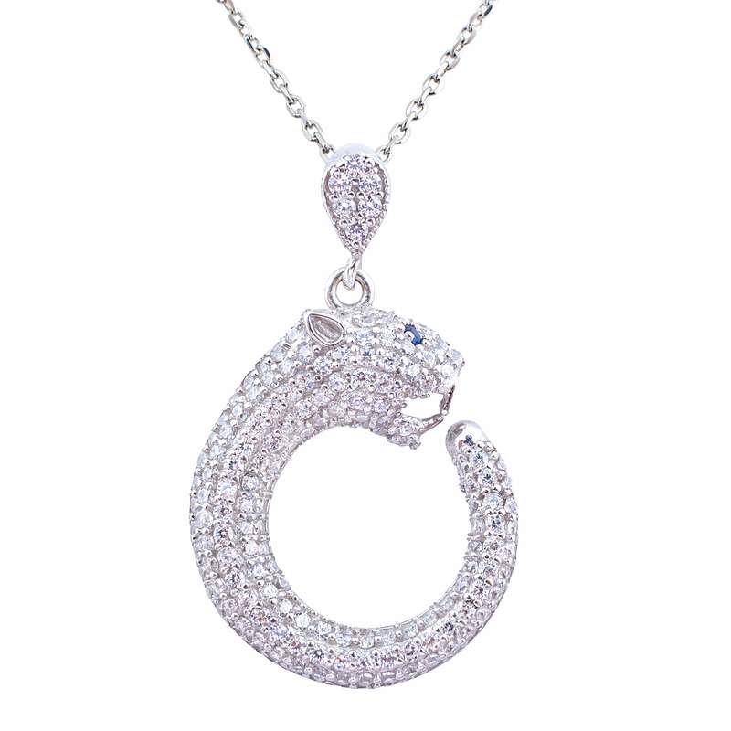 گردنبند نقره زنانه مدل جگوار AVN_M058