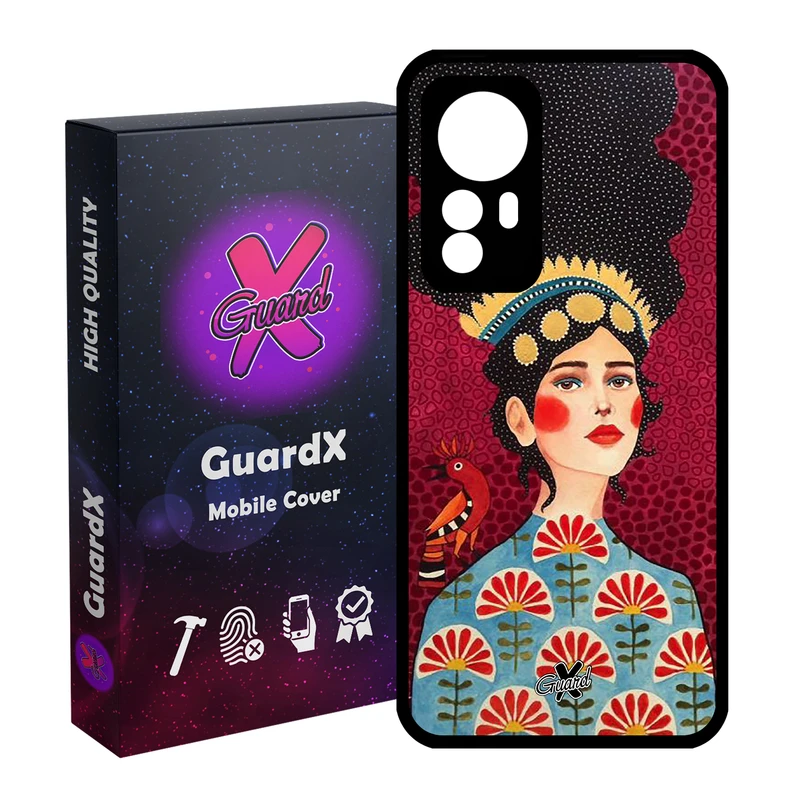 کاور گارد ایکس طرح Girl مدل Glass10179 مناسب برای گوشی موبایل شیائومی Redmi Note 12S