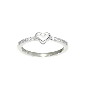 انگشتر نقره زنانه مدل قلب  کد 10020