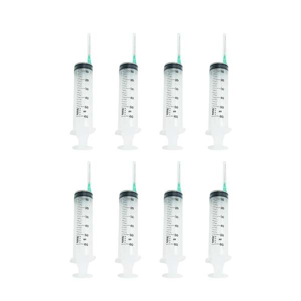 سرنگ وی مد مدل گاواژ ظرفیت 60 سی سی بسته 8 عددی