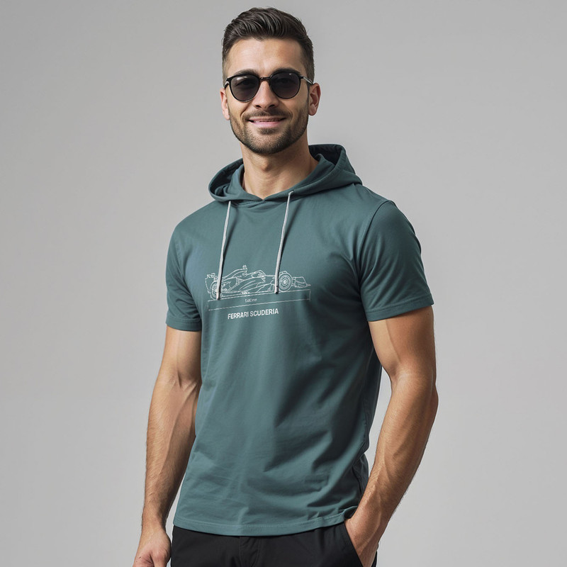 تی شرت کلاه دار مردانه