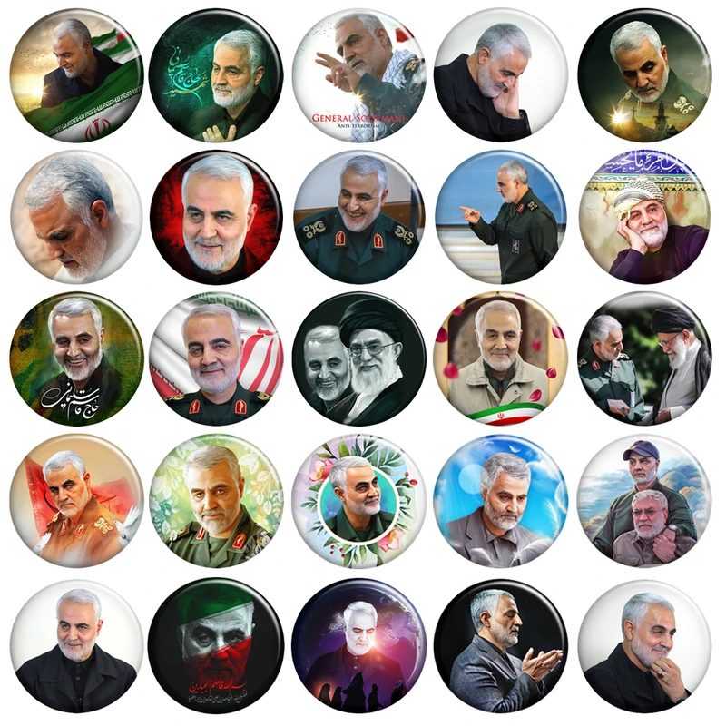 پیکسل طرح سردار حاج قاسم سلیمانی کد ۳۱۳ مجموعه 25 عددی