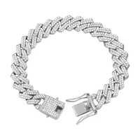 دستبند مدل فول نگین کد Cuban 2024