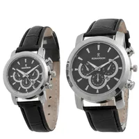 ست ساعت مچی عقربه ای زنانه و مردانه مدل Coco07