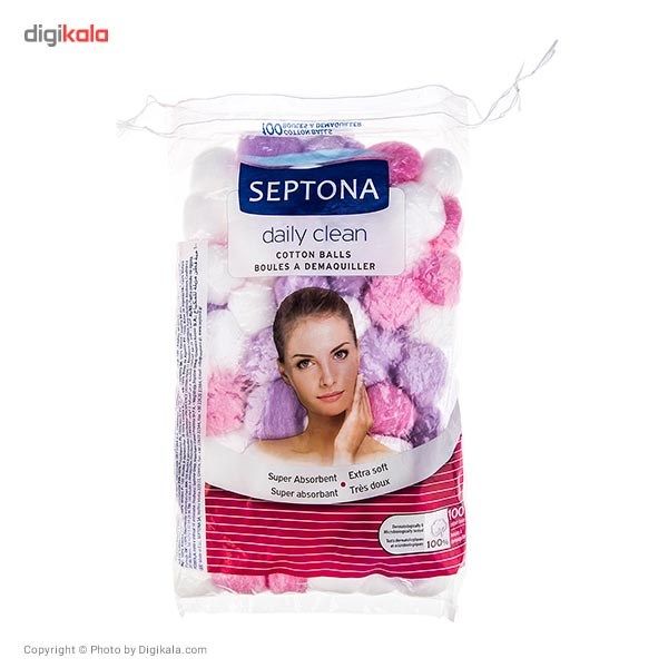 پنبه سپتونا مدل Cotton Balls بسته‌ 100 عددی -  - 4