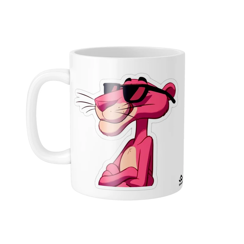 ماگ شادیت مدل انیمیشن پلنگ صورتی کد 547