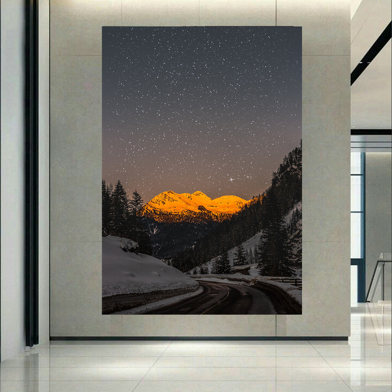 تابلو بوم طرح طبیعت مدل جاده کهکشانی کد AR30998