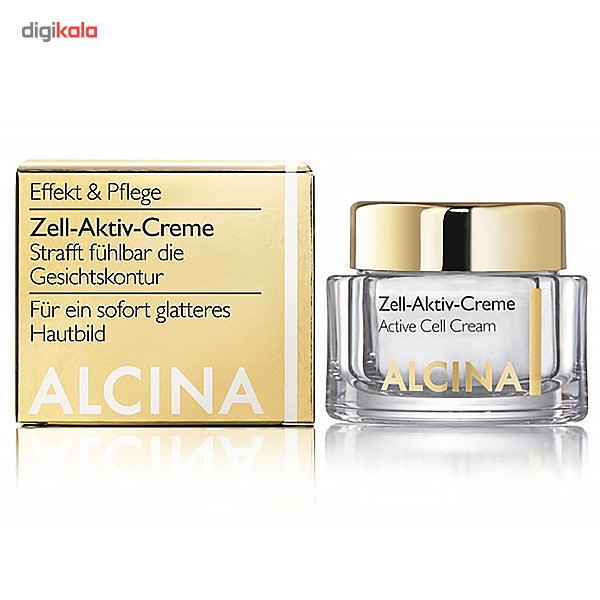 کرم ضد چروک آلسینا مدل اکتیو سل حجم 50 میلی لیتر