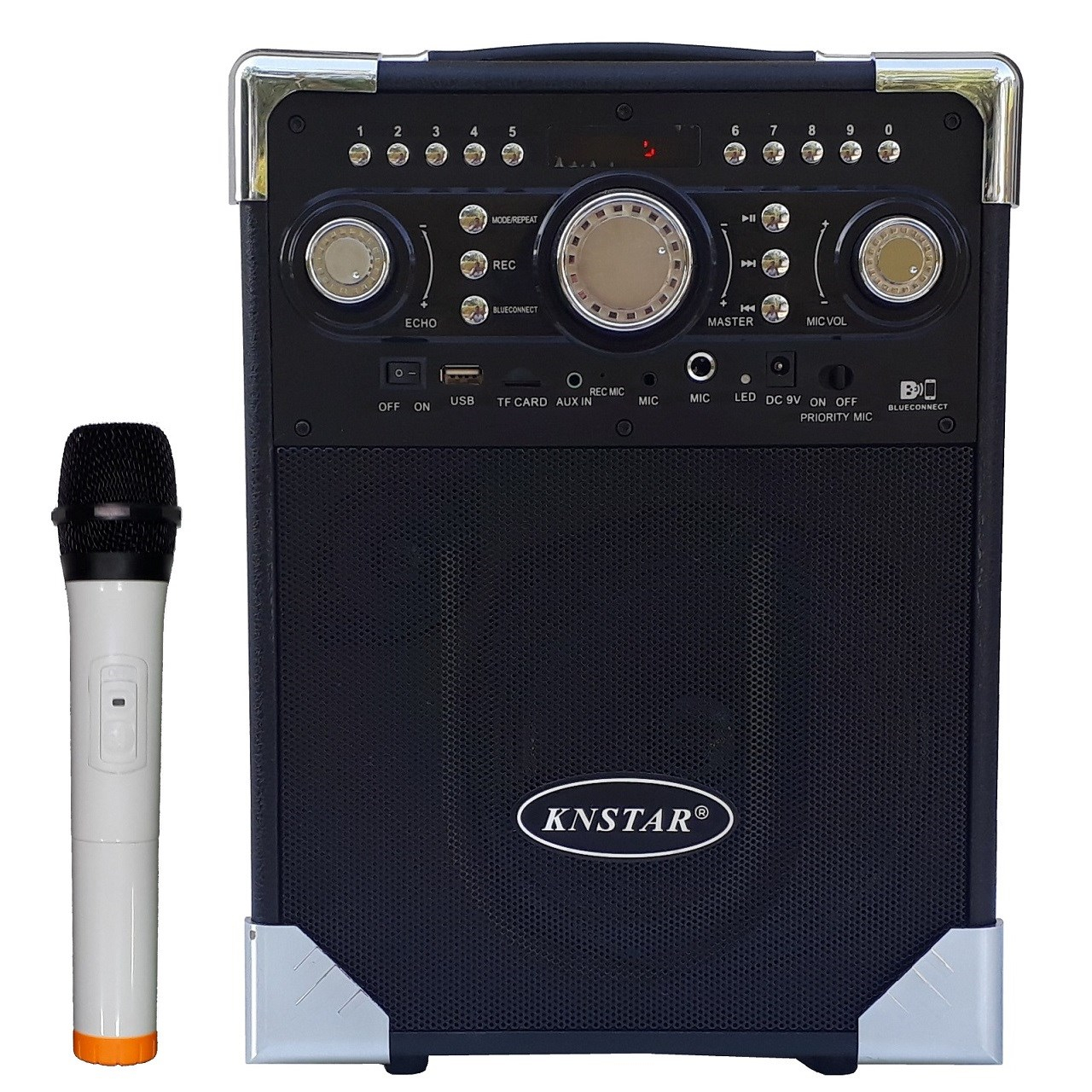 اسپیکر با آمپلی فایر و میکروفون بی سیم کی ان استار مدل KQ-80BT