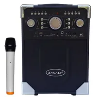 اسپیکر با آمپلی فایر و میکروفون بی سیم کی ان استار مدل KQ-80BT