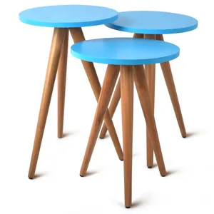 میز عسلی  هیرادا مدلSalvador کد 02 بسته 3 عددی