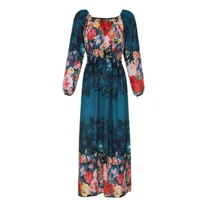 پیراهن ساحلی یقه قایقی زنانه مدل بهار