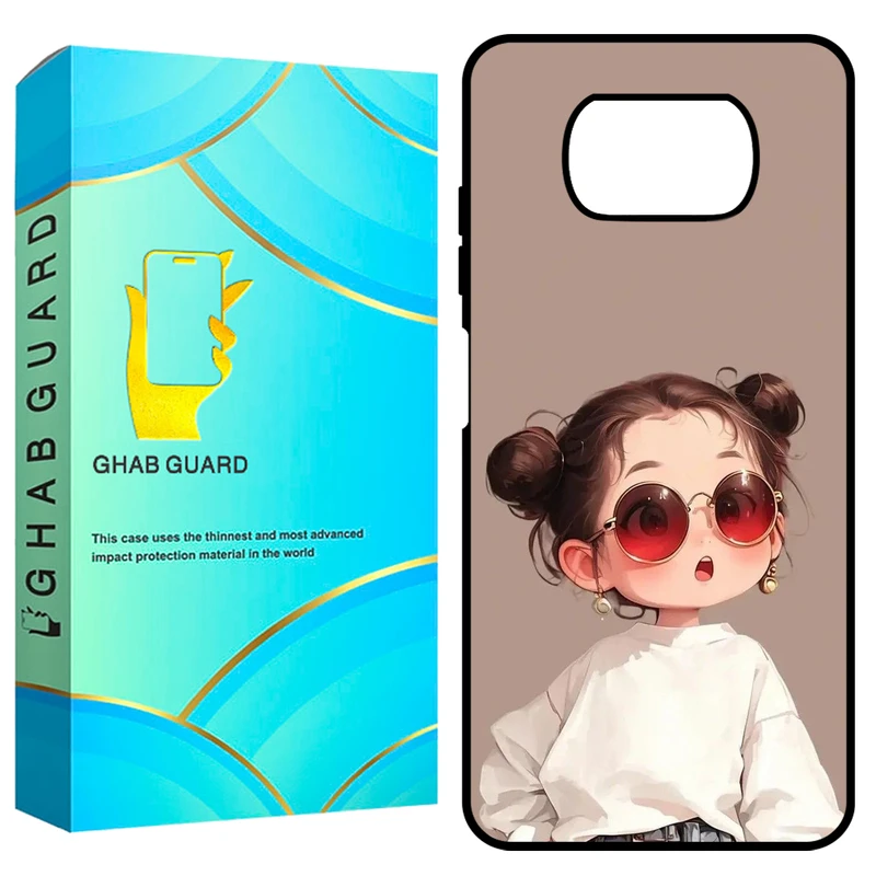 کاور قاب گارد طرح دختر مدل GCHPX3 مناسب برای گوشی موبایل شیائومی Poco X3 / X3 NFC / X3 Pro