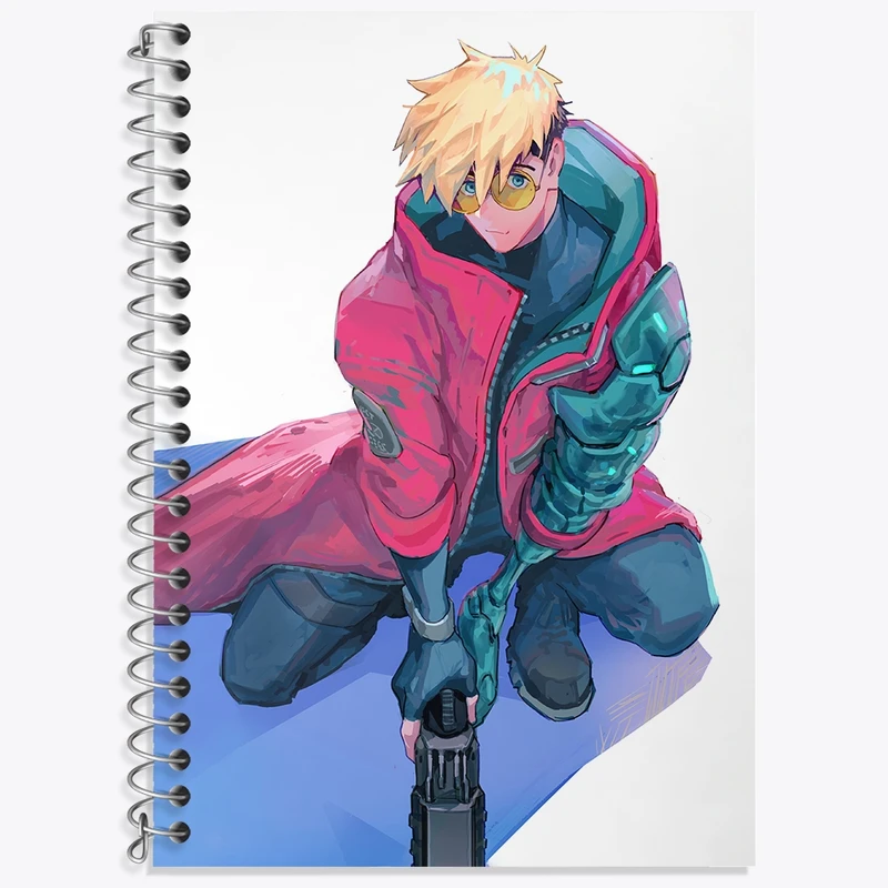 دفتر لغت 50 برگ خندالو طرح وش انیمه تریگان (Trigun) کد 36213