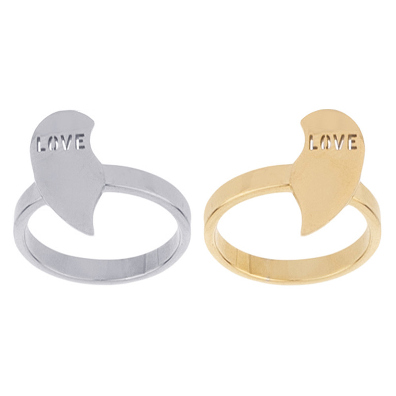 انگشتر زنانه مدل LOVE طرح قلبکد ZRNG1 بسته 2 عددی انگشتر زنانه مدل LOVE طرح قلبکد ZRNG1 بسته 2 عددی