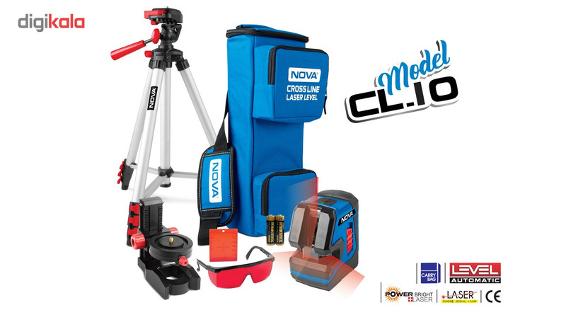 مجموعه تراز لیزری نووا مدل NTL-2662 به همراه سه پایه