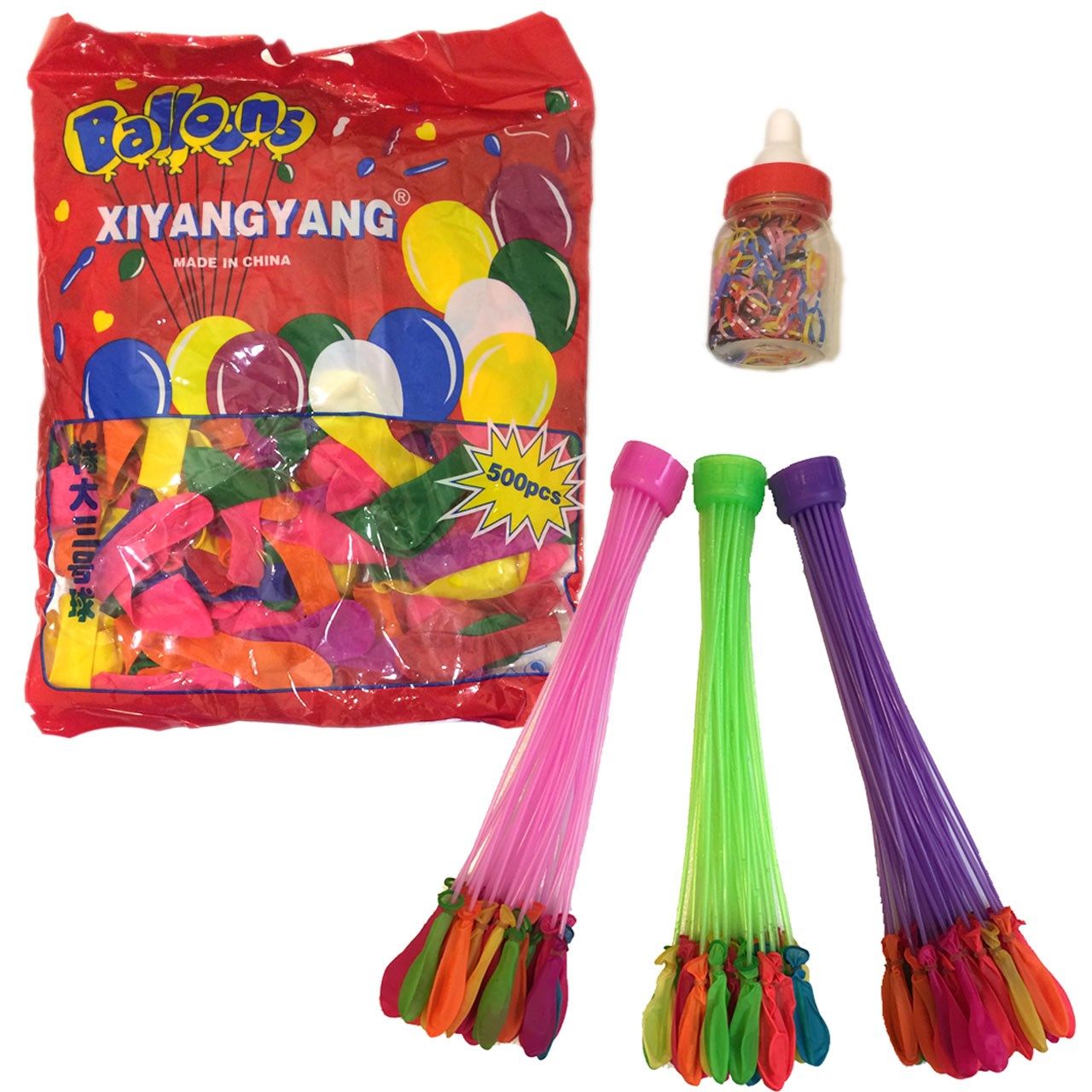 بادکنک آبی بانیبو مدل Water Baloon بسته 111 عددی به همراه بادکنک بانیبو بسته 500 عددی -  - 1