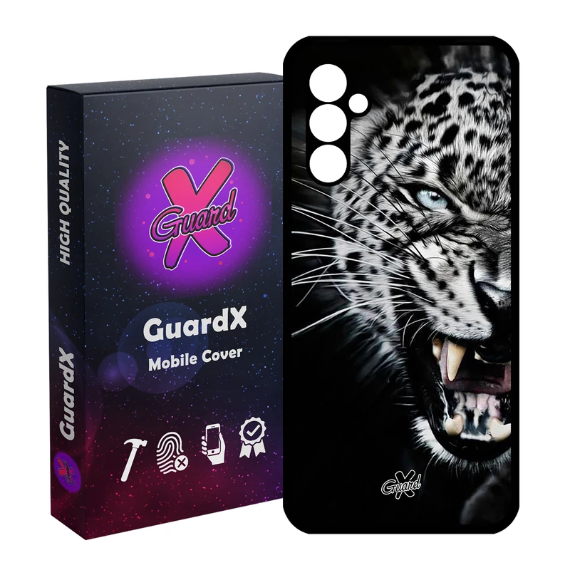 کاور گارد ایکس طرح پلنگ مدل Glass10244 مناسب برای گوشی موبایل سامسونگ Galaxy A24/A24 4G/M34 5G