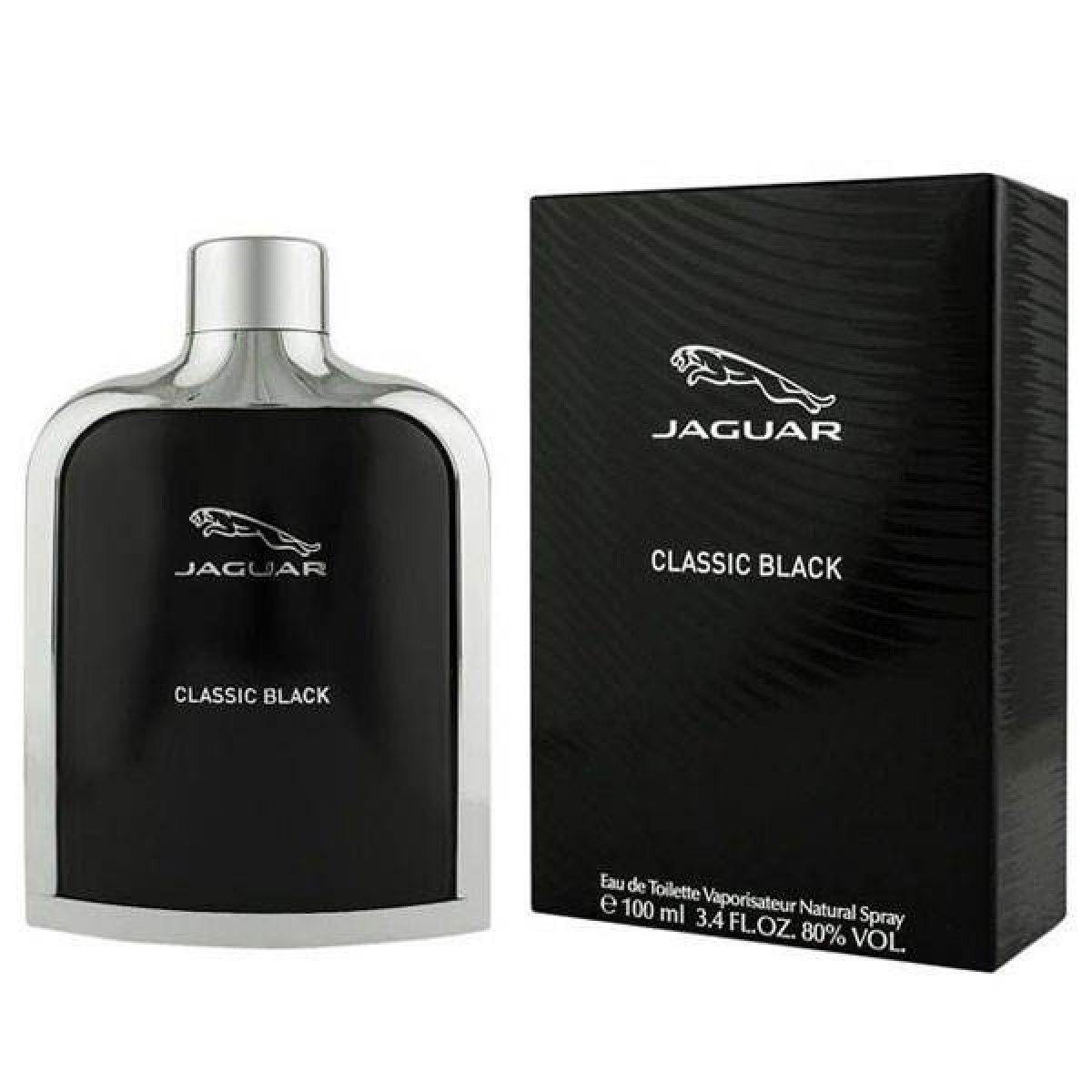ادو تویلت مردانه جگوار مدل Jaguar Classic Black حجم 100 میلی لیتر