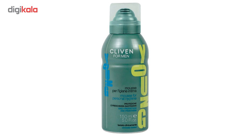 موس بهداشتی آقایان کلیون مدل Young حجم 150 میلی لیتر