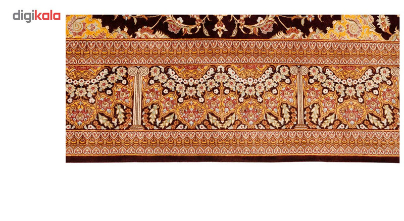 فرش دستبافت تمام ابریشم شش متری گالری مدرن کد 30007