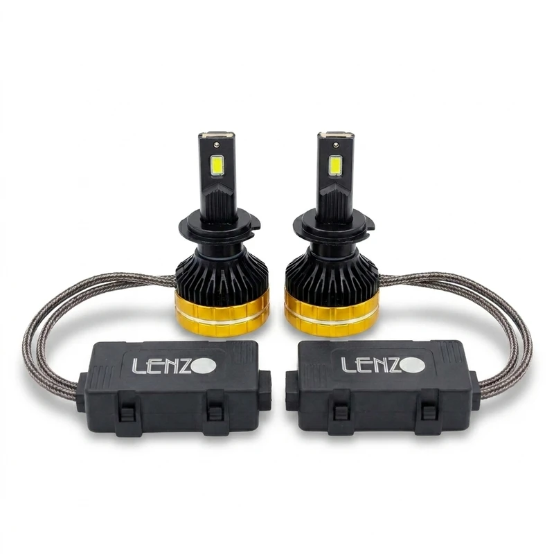 لامپ هدلایت خودرو لنزو مدل Q220plus پایه H4 بسته دو عددی