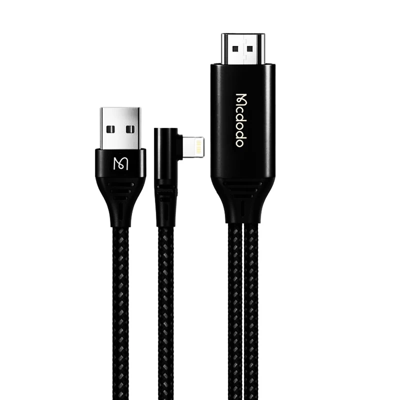 کابل تبدیل لایتنینگ به HDMI-USB مک دودو مدل CA-640 New Pack طول 2 متر