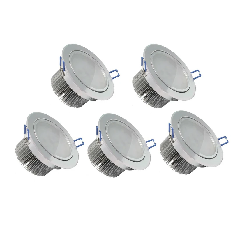 چراغ ال ای دی 7 وات ری لایت مدل THD-K722-Glass بسته 5 عددی