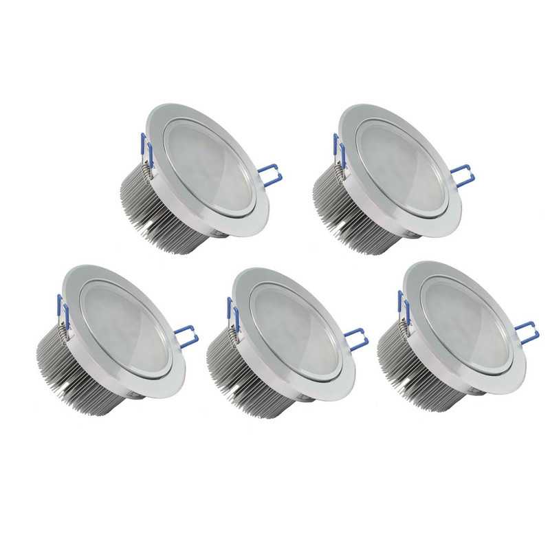 چراغ ال ای دی 7 وات ری لایت مدل THD-K722-Glass بسته 5 عددی