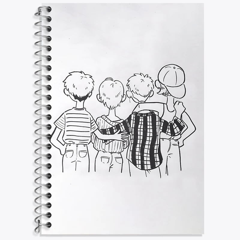 دفتر لغت 50 برگ خندالو طرح دوستی کد N3208