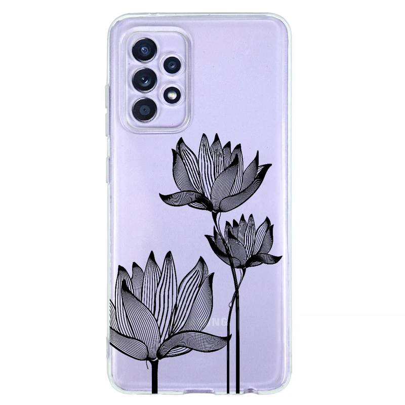 کاور مگافون طرح گل مدل C47-B مناسب برای گوشی موبایل سامسونگ Galaxy A52 4G / 5G