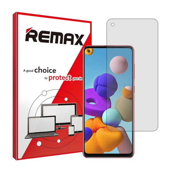 محافظ صفحه نمایش شفاف ریمکس مدل HyGEL مناسب برای گوشی موبایل سامسونگ Galaxy A21s 