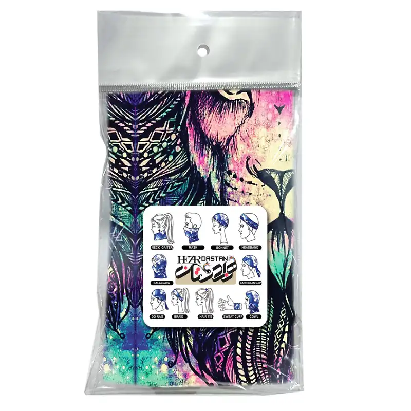 دستمال سر و گردن هزاردستان مدل DB27