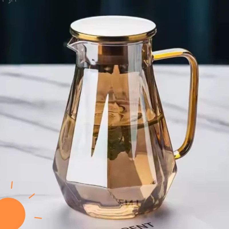 سرویس پارچ و لیوان 3 پارچه مدل الماسی