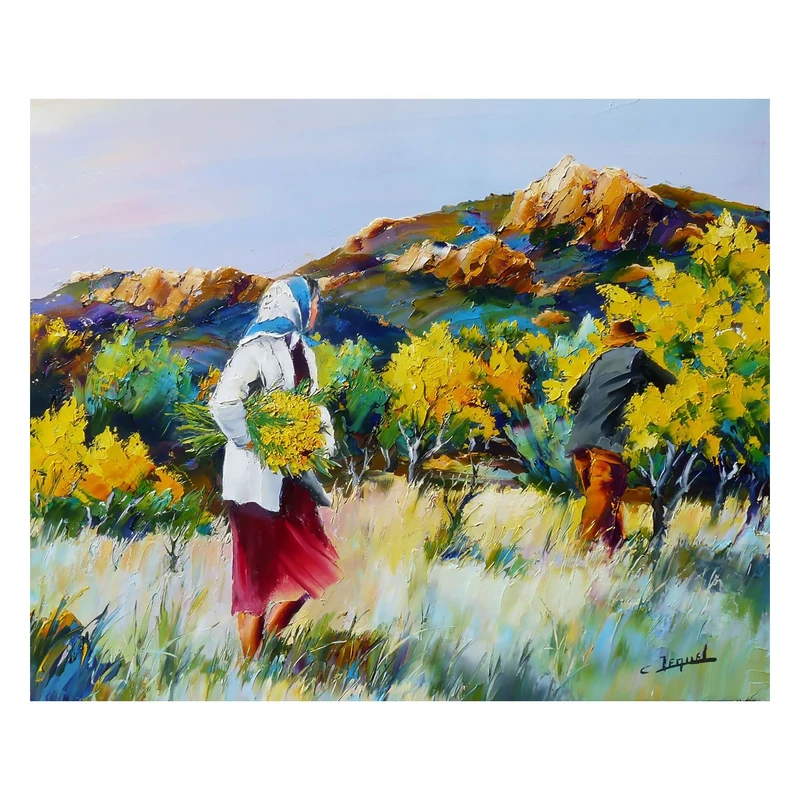 تابلو شاسی مورال طرح T80018 سایز 70x70 سانتی متر