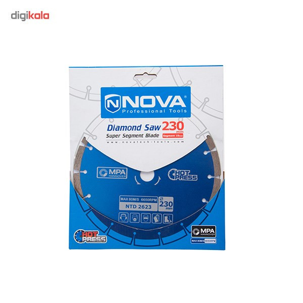 صفحه فرز برش الماسه نووا مدل NTD 2623