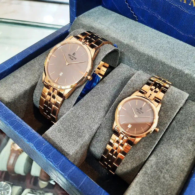 ست ساعت مچی عقربه ای  زنانه و مردانه شوپیر مدل GL174A015