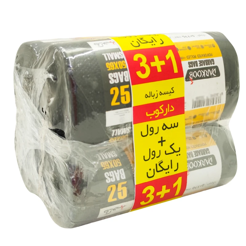 کیسه زباله دارکوب مدل DAR_ZROLsia-SMAL25 سه بسته 25 عددی