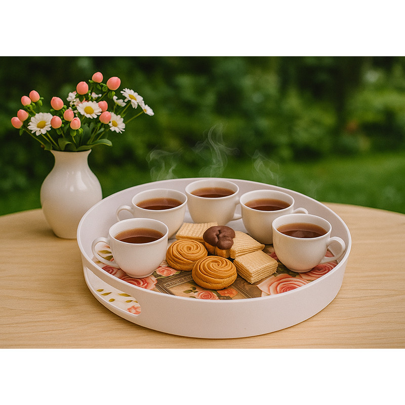 سینی مهروز مدل 917 طرح گل