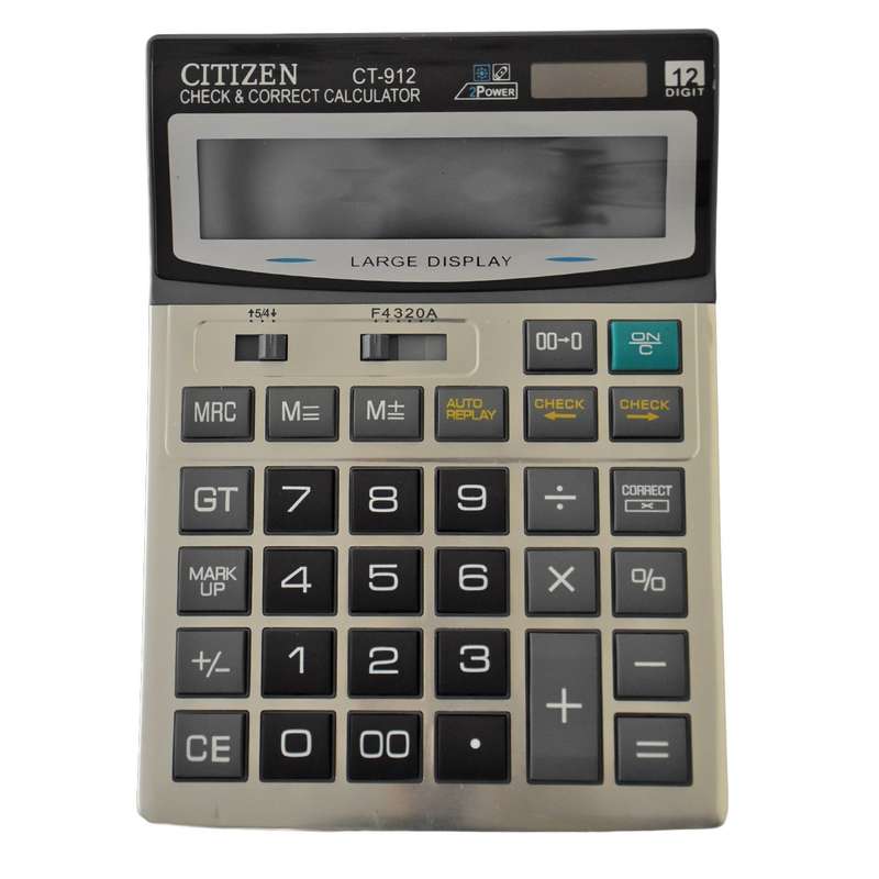 ماشین حساب رومیزی سیتزن مدل CT-912 ماشین حساب رومیزی سیتزن مدل CT-912