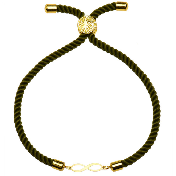 دستبند طلا 18 عیار زنانه کرابو طرح بینهایت مدل Kr1530