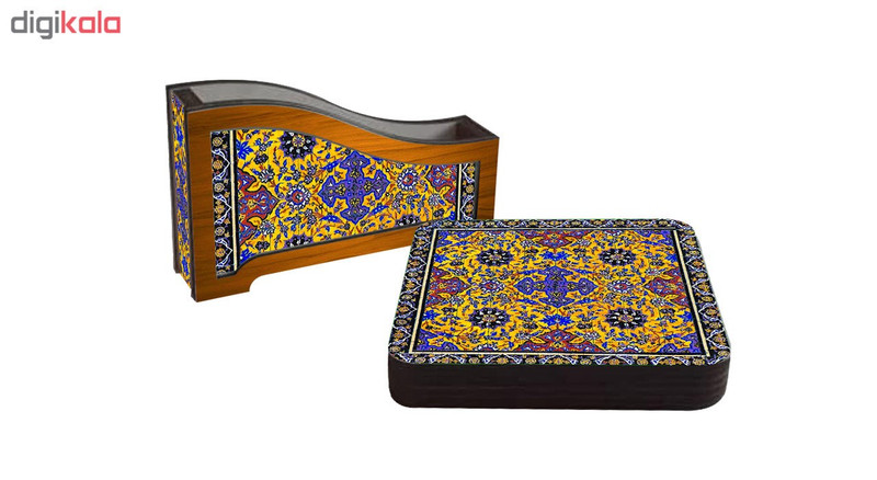 زیر لیوانی لوکسینو مدل ZLQ 2020 بسته 6 عددی