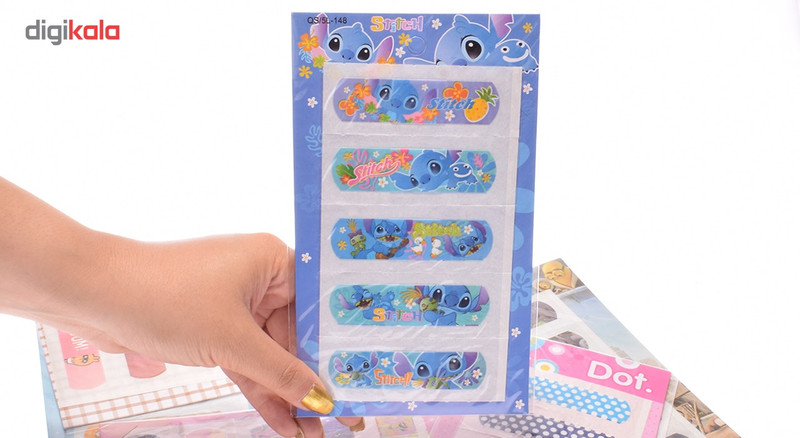 چسب زخم ترانه طرح blue سایز 10 سانتی متر بسته 5 عددی