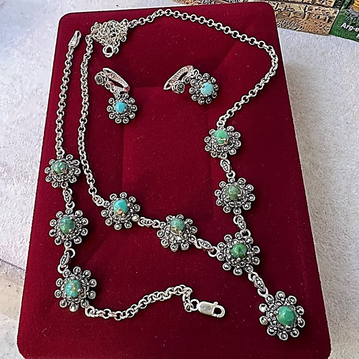 نیم ست نقره زنانه مدل glsr-244 نیم ست نقره زنانه مدل glsr-244