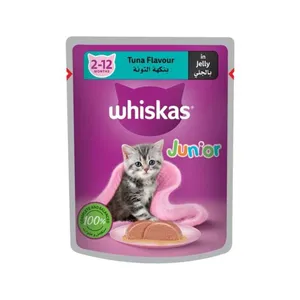 پوچ گربه ویسکاس مدل Tuna flavour in jelly وزن 80 گرم