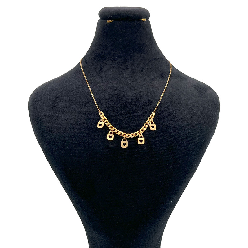 گردنبند طلا 18 عیار زنانه با طرح طنابی (توئیست) گالری صادقی مدل 1068