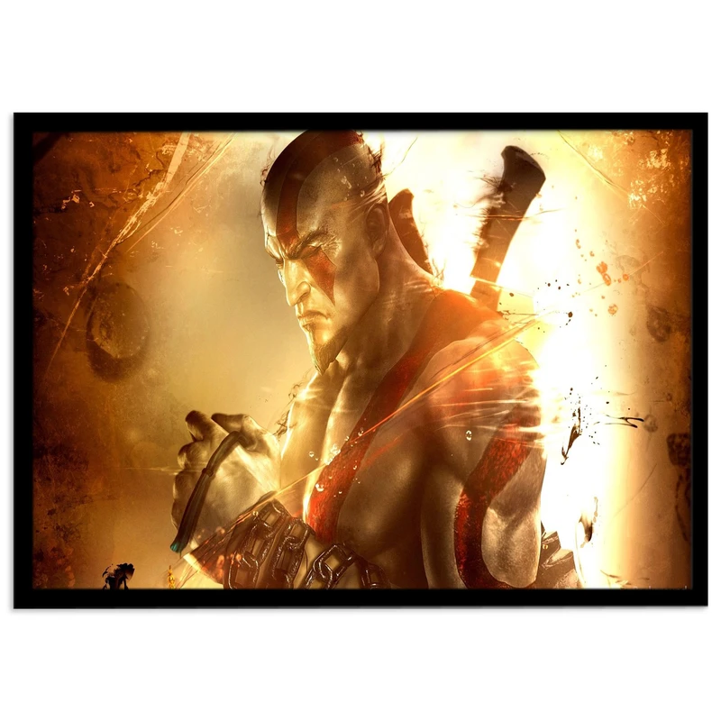 تابلو نوری بکلیت مدل طرح بازی گیمینگ God of war مدل چراغدار B-s1408