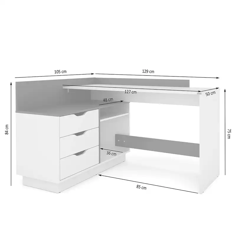 میز تحریر هیراد مدل T122-MDF