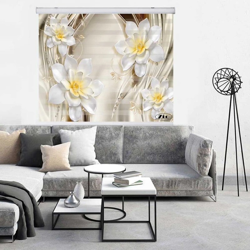 پرده زبرا زیو کد  3D1287 سایز 150x200 سانتی متر